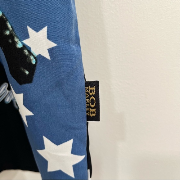 Vintage Bob Marley Dragonfly Hard Rock Cafe Myrtle Beach Button Up Shirt Mens L - Picture 4 of 9